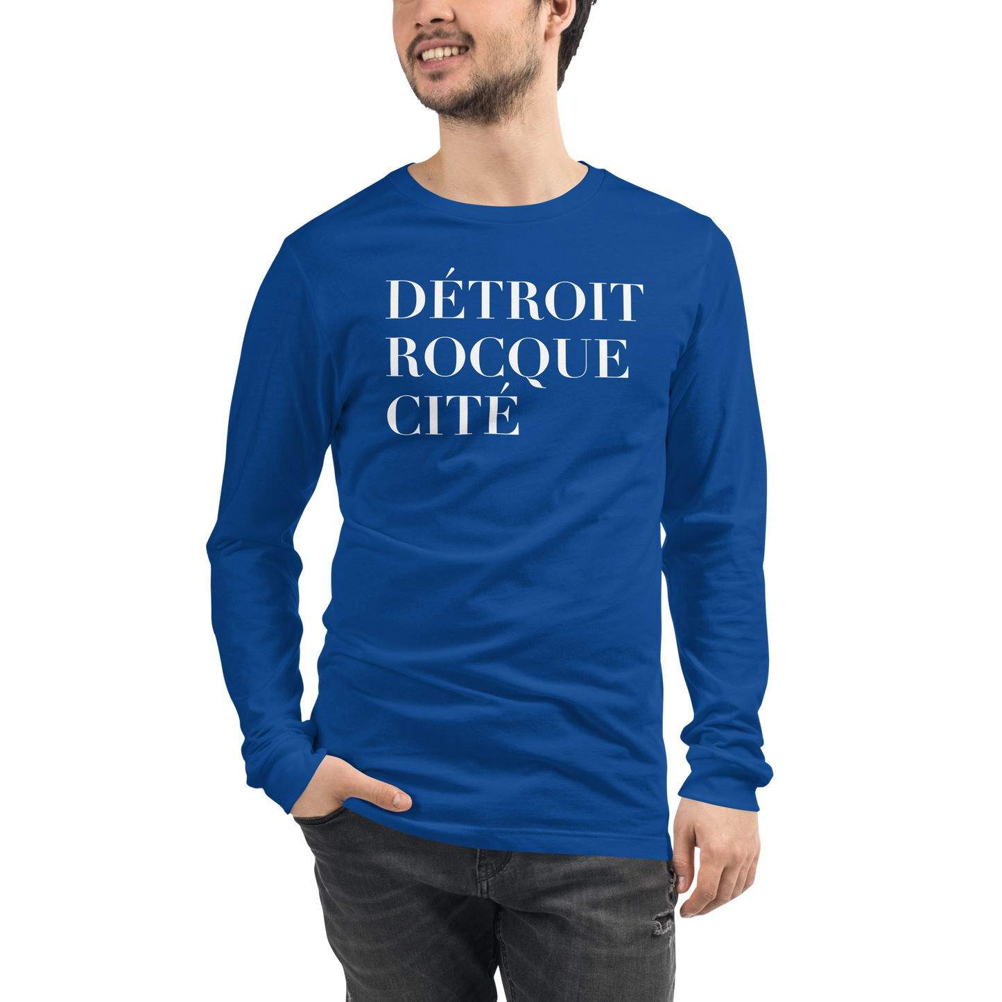 'Détroit Rocque Cité' T-Shirt | Unisex Long Sleeve