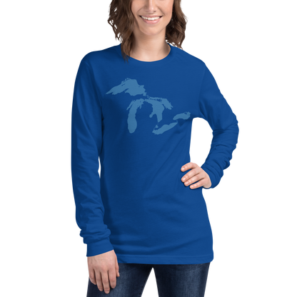 Great Lakes T-Shirt | Unisex Long Sleeve - Superior Blue