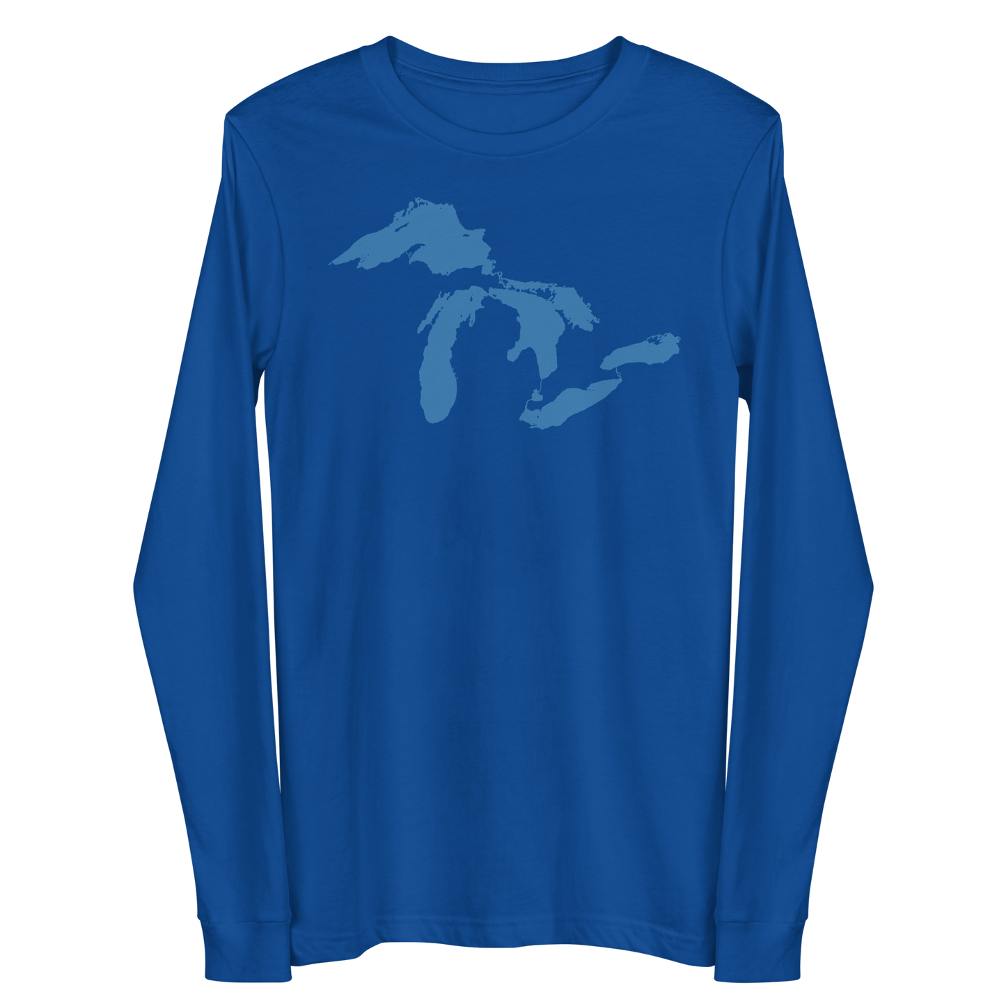 Great Lakes T-Shirt | Unisex Long Sleeve - Superior Blue