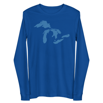 Great Lakes T-Shirt | Unisex Long Sleeve - Superior Blue