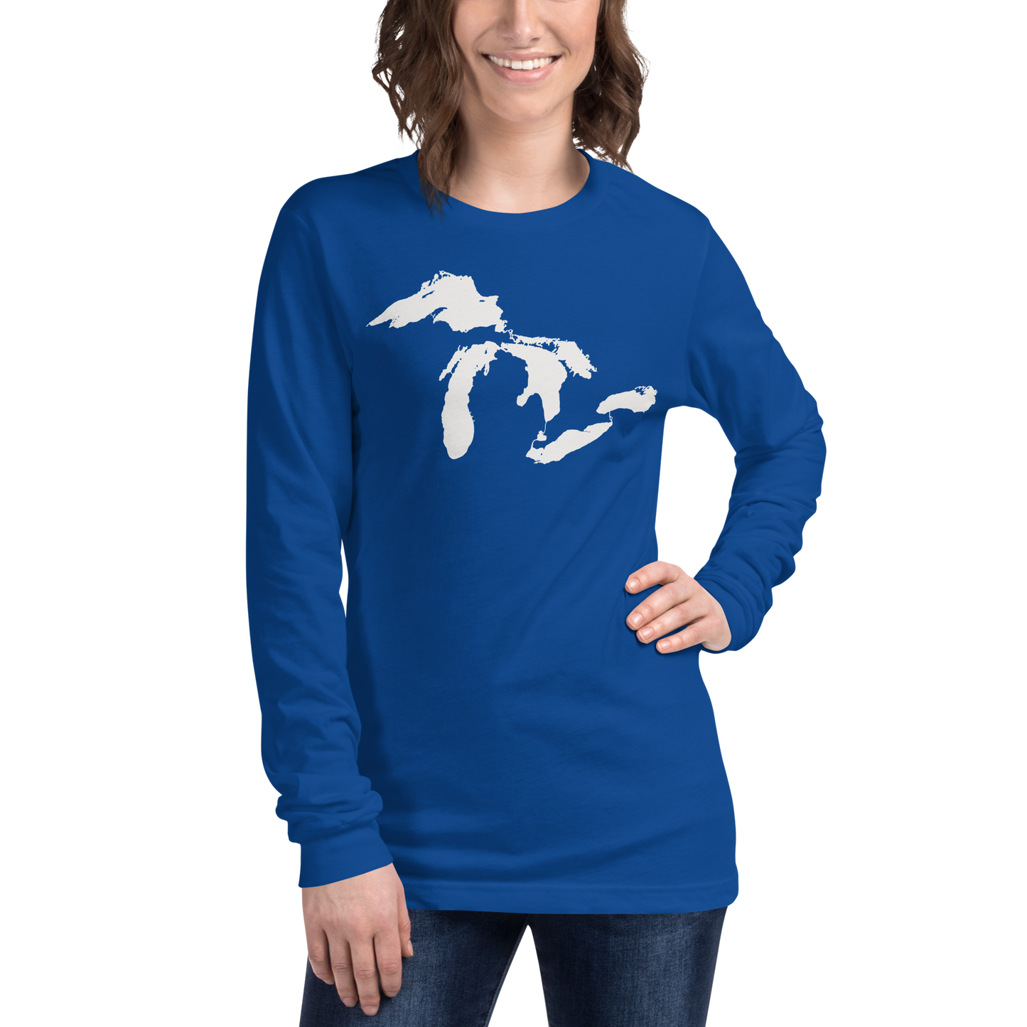 Great Lakes T-Shirt | Unisex Long Sleeve - White