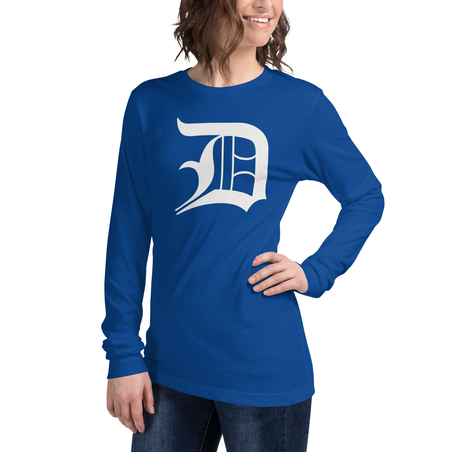 Detroit 'Old English D' T-Shirt | Unisex Long Sleeve