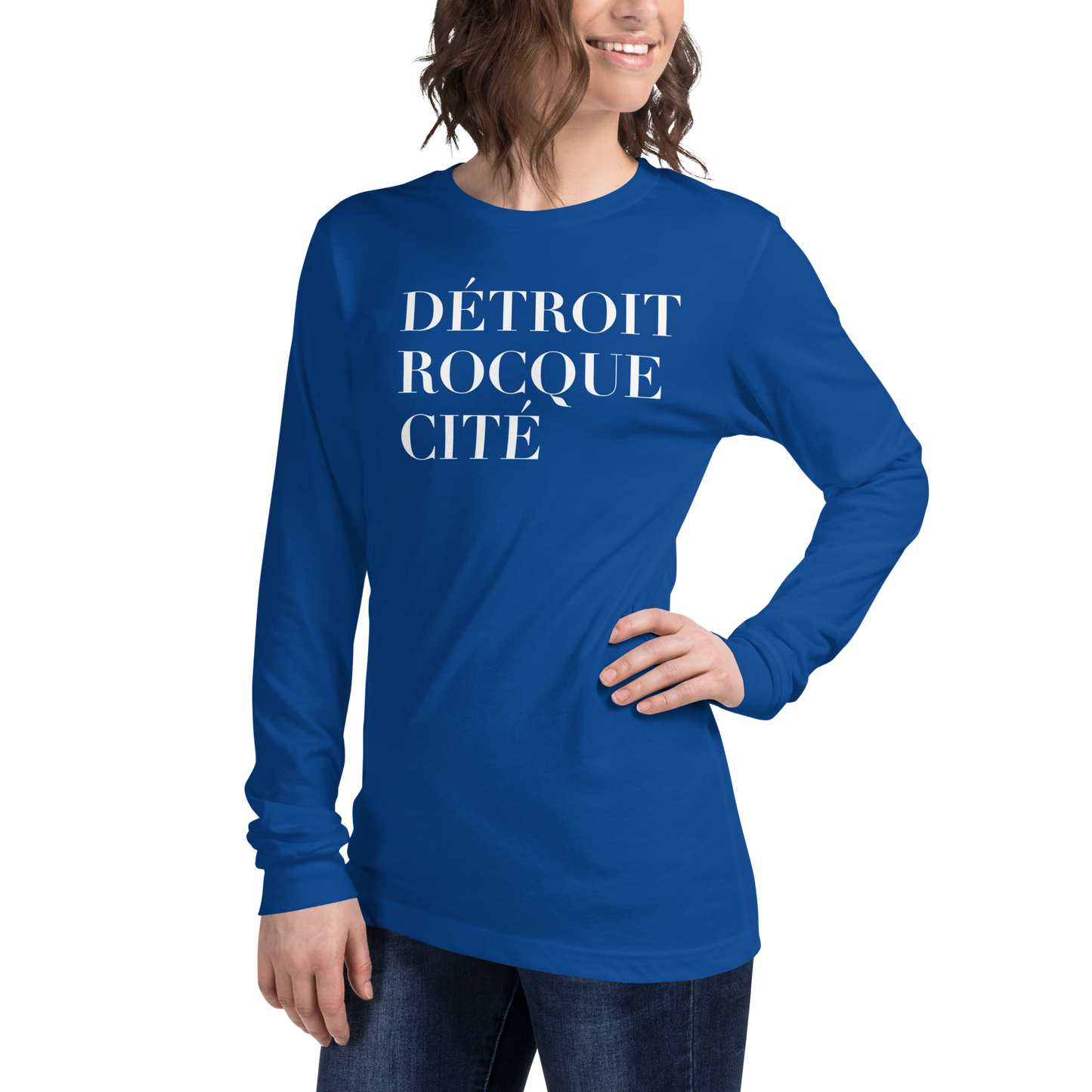 'Détroit Rocque Cité' T-Shirt | Unisex Long Sleeve