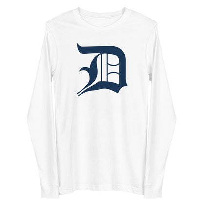 Detroit 'Old English D' T-Shirt | Unisex Long Sleeve