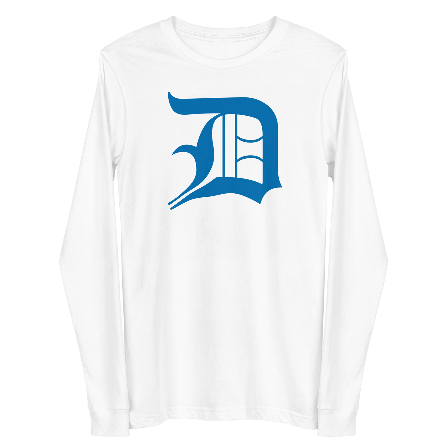 Detroit 'Old English D' T-Shirt (Azure) | Unisex Long Sleeve