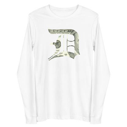 Detroit 'Old English D' T-Shirt (Benjamins Edition) | Unisex Long Sleeve