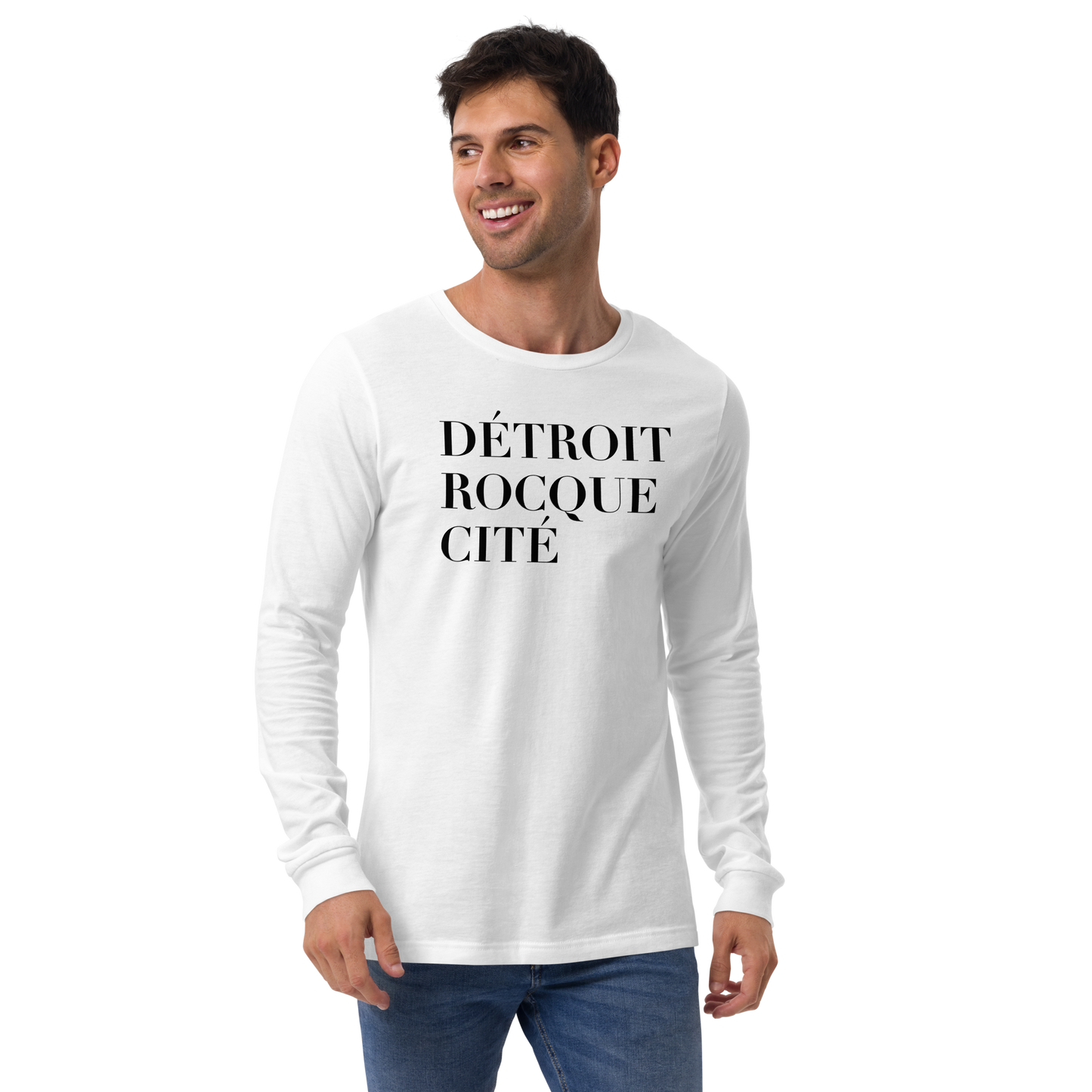 'Détroit Rocque Cité' T-Shirt | Unisex Long Sleeve