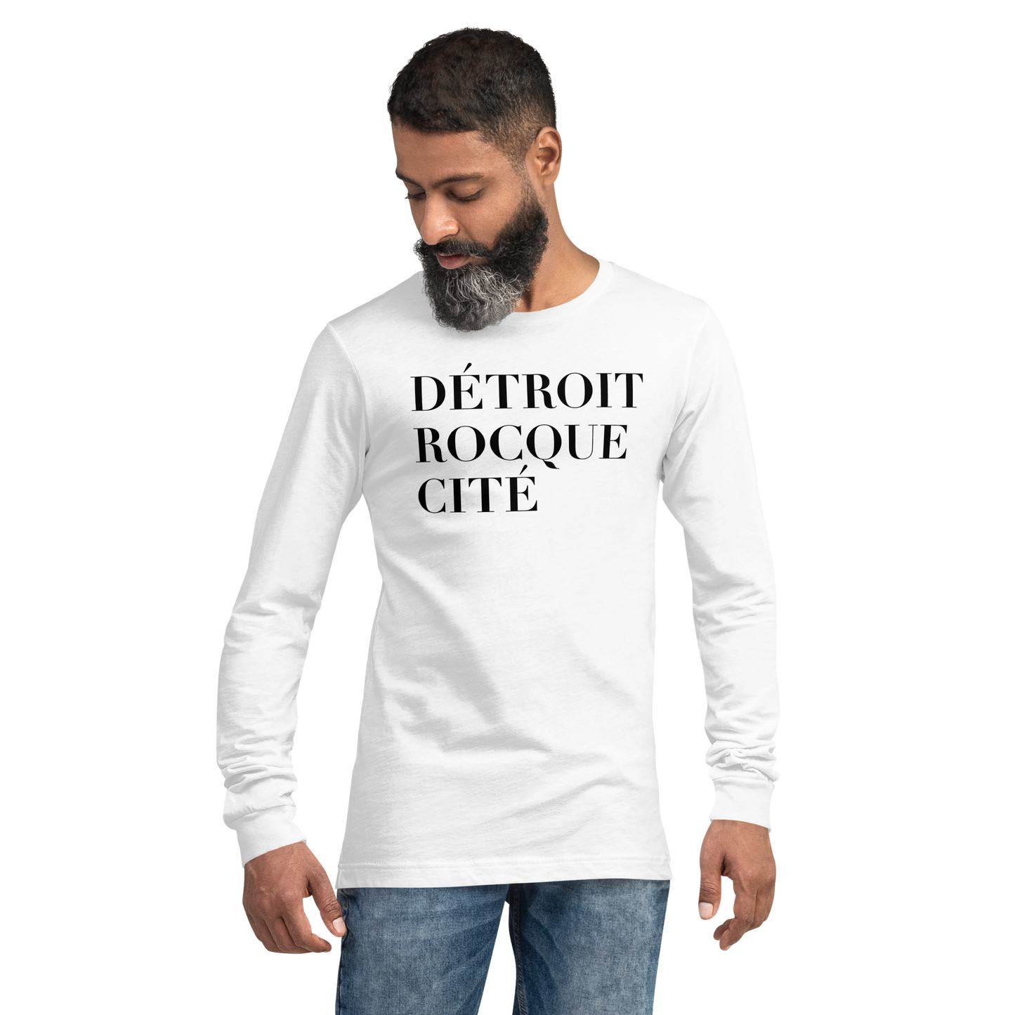 'Détroit Rocque Cité' T-Shirt | Unisex Long Sleeve