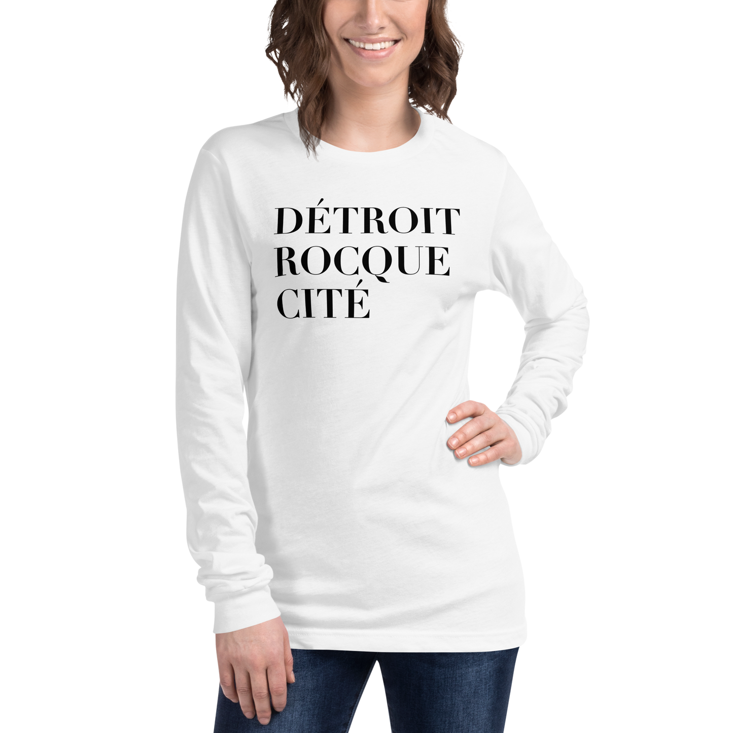 'Détroit Rocque Cité' T-Shirt | Unisex Long Sleeve