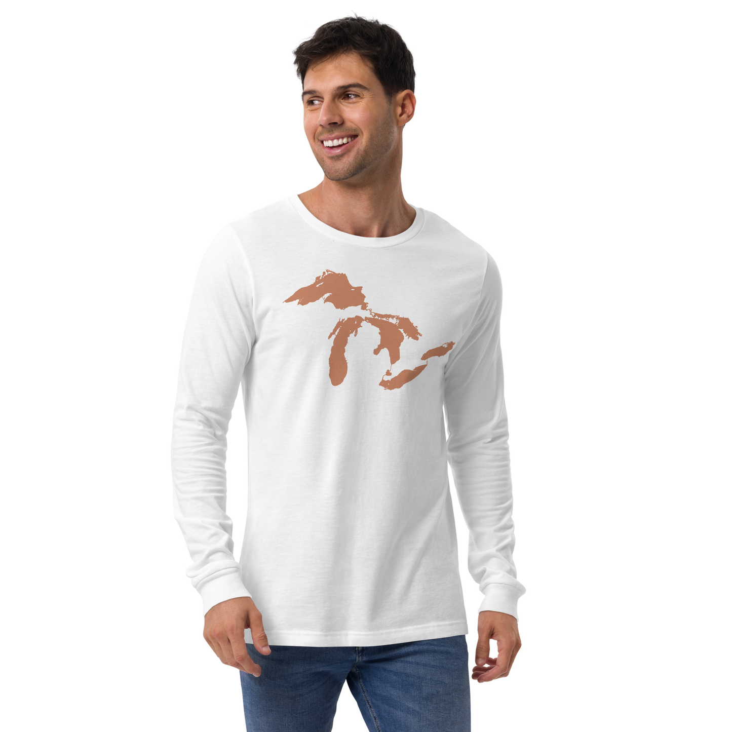 Great Lakes T-Shirt | Unisex Long Sleeve - Copper