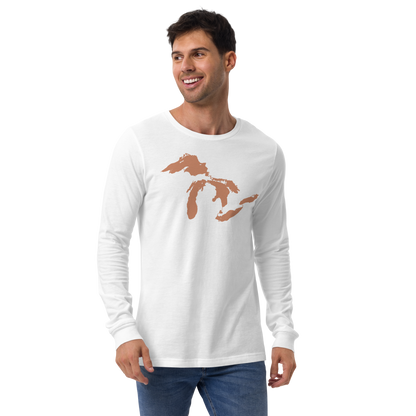 Great Lakes T-Shirt | Unisex Long Sleeve - Copper