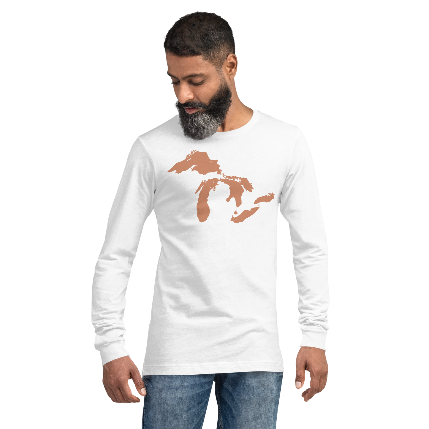 Great Lakes T-Shirt | Unisex Long Sleeve - Copper