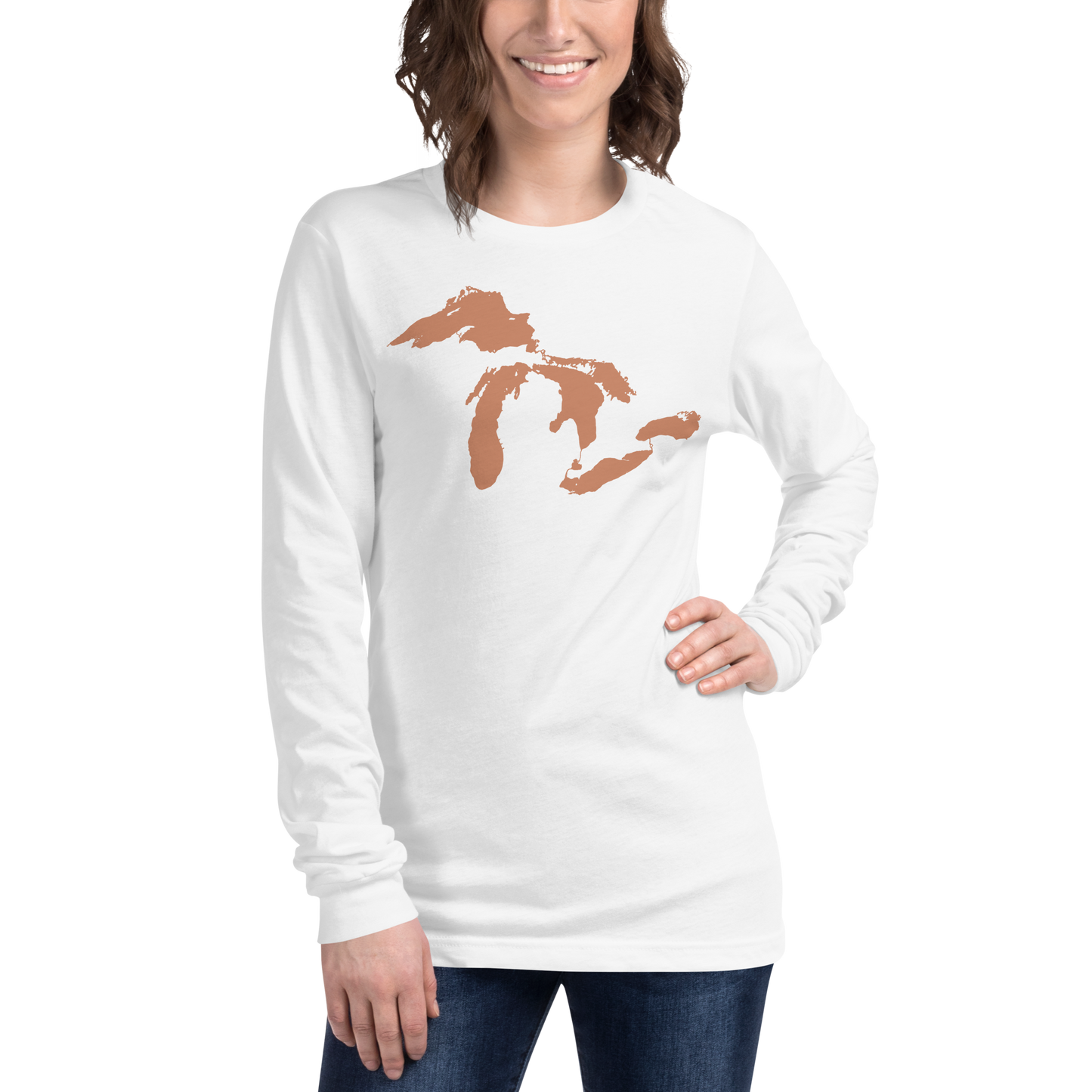 Great Lakes T-Shirt | Unisex Long Sleeve - Copper