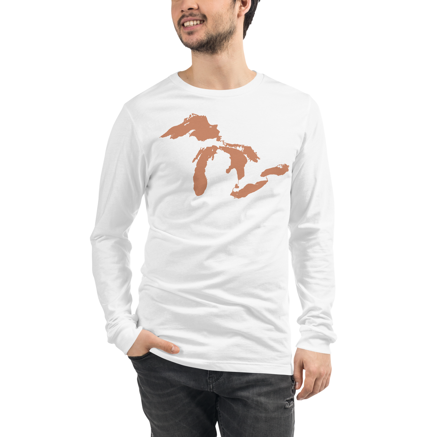 Great Lakes T-Shirt | Unisex Long Sleeve - Copper