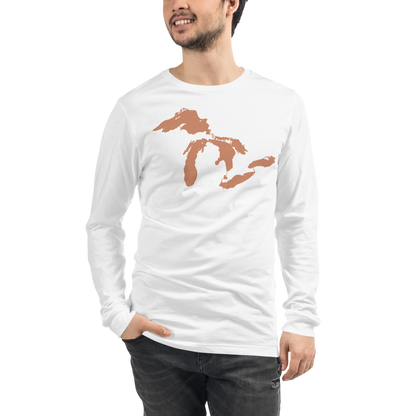 Great Lakes T-Shirt | Unisex Long Sleeve - Copper