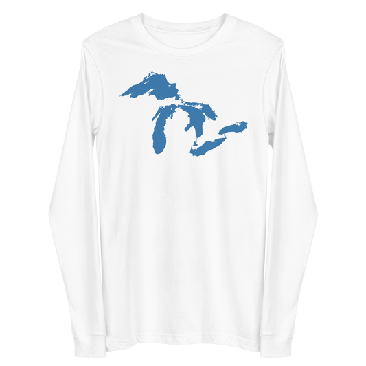 Great Lakes T-Shirt | Unisex Long Sleeve - Superior Blue