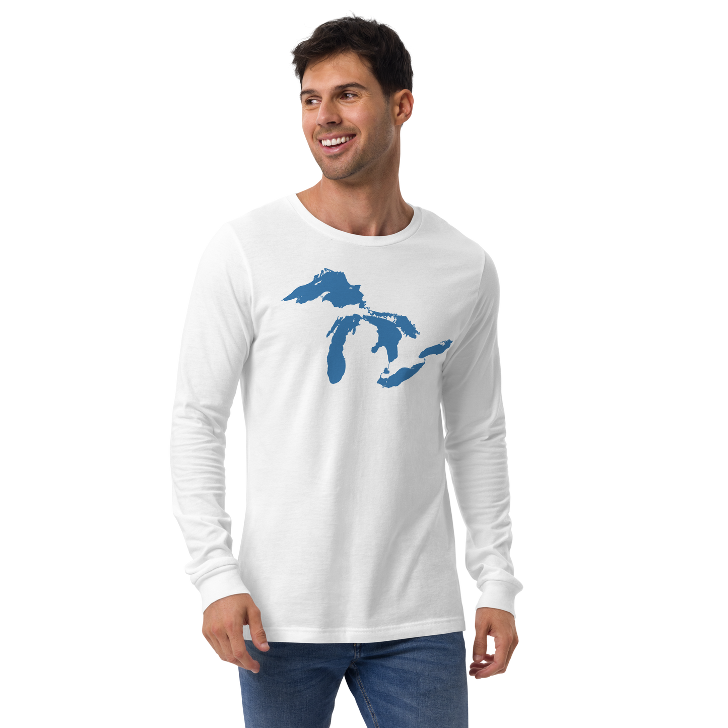 Great Lakes T-Shirt | Unisex Long Sleeve - Superior Blue