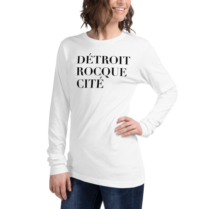 'Détroit Rocque Cité' T-Shirt | Unisex Long Sleeve