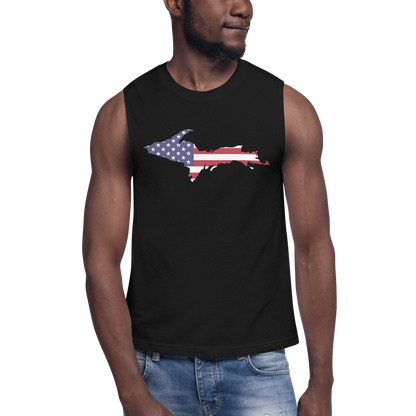 Michigan Upper Peninsula Muscle Shirt (w/ UP USA Flag)