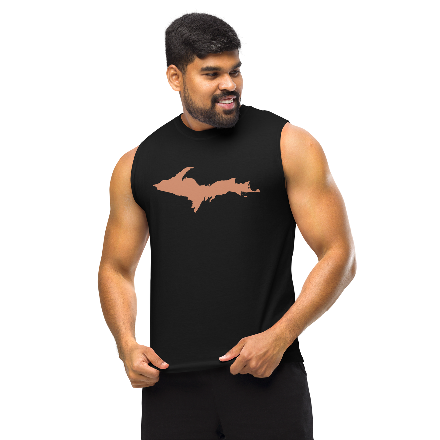 Michigan Upper Peninsula Muscle Shirt (w/ Copper UP Outline)