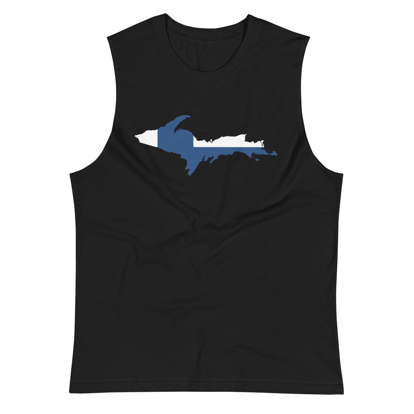 Michigan Upper Peninsula Muscle Shirt (w/ UP Finland Flag)