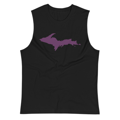 Michigan Upper Peninsula Muscle Shirt (w/ Plum UP Outline)