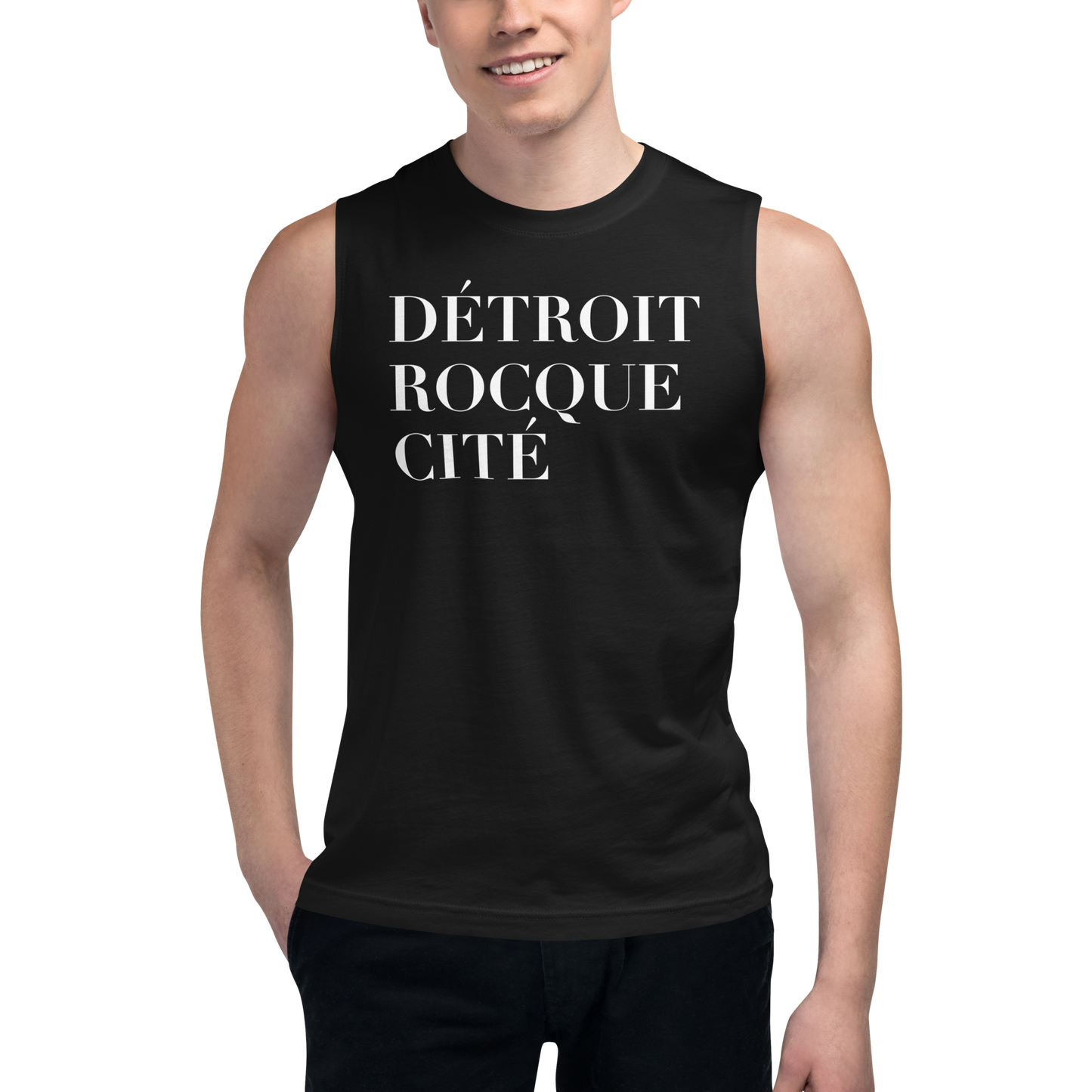 'Détroit Rocque Cité' Muscle Shirt | Unisex Jersey