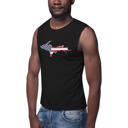 Michigan Upper Peninsula Muscle Shirt (w/ UP USA Flag)