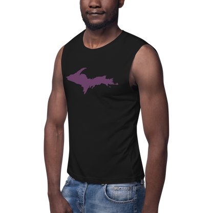 Michigan Upper Peninsula Muscle Shirt (w/ Plum UP Outline)