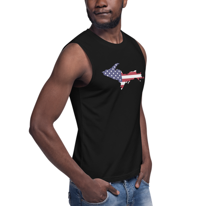 Michigan Upper Peninsula Muscle Shirt (w/ UP USA Flag)