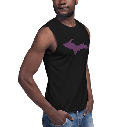 Michigan Upper Peninsula Muscle Shirt (w/ Plum UP Outline)