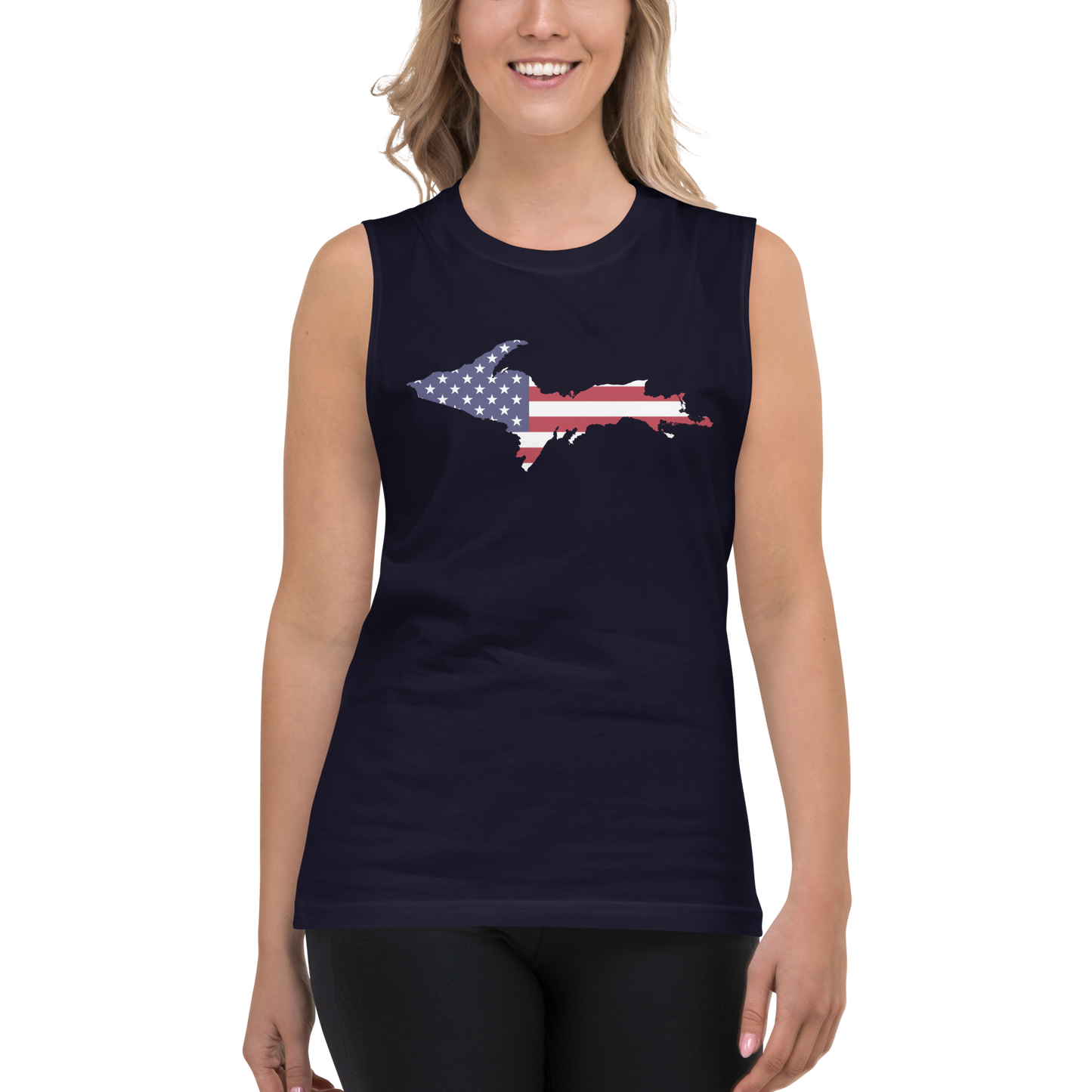 Michigan Upper Peninsula Muscle Shirt (w/ UP USA Flag)