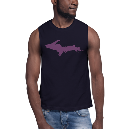 Michigan Upper Peninsula Muscle Shirt (w/ Plum UP Outline)