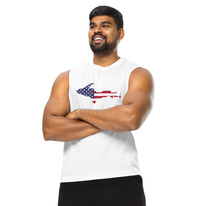 Michigan Upper Peninsula Muscle Shirt (w/ UP USA Flag)