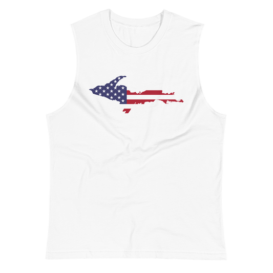 Michigan Upper Peninsula Muscle Shirt (w/ UP USA Flag)