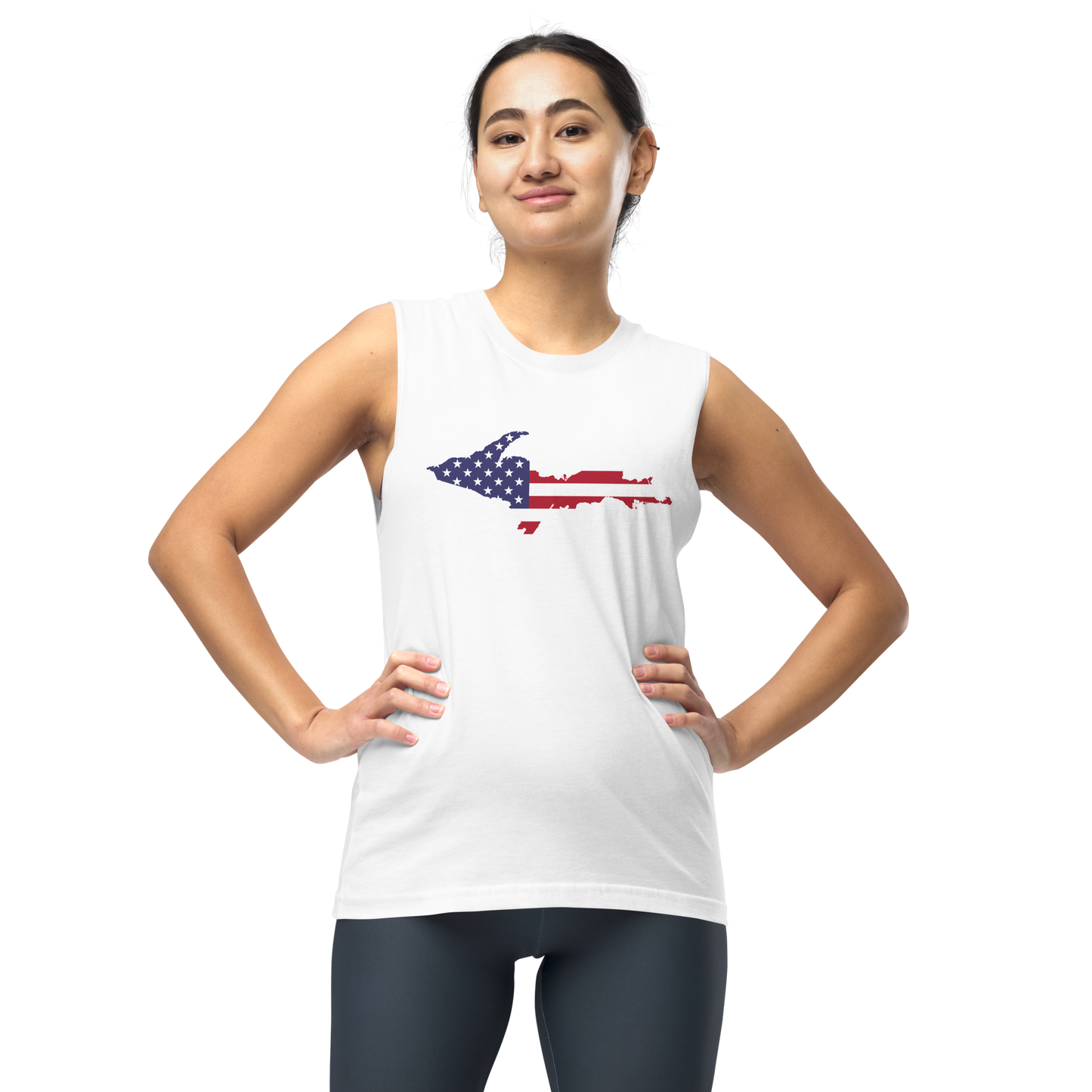 Michigan Upper Peninsula Muscle Shirt (w/ UP USA Flag)