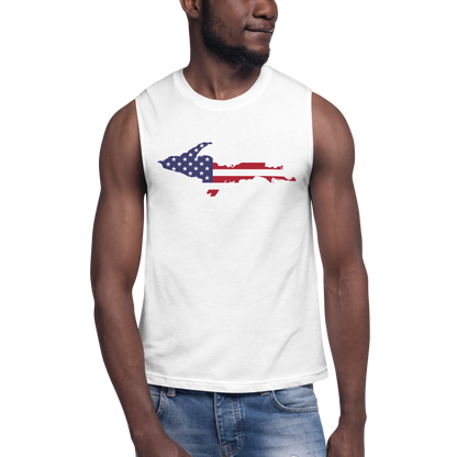 Michigan Upper Peninsula Muscle Shirt (w/ UP USA Flag)