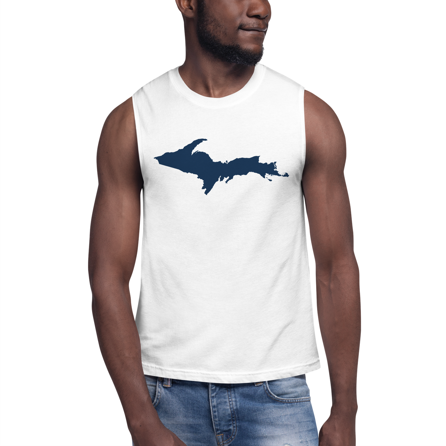 Michigan Upper Peninsula Muscle Shirt (w/ UP Outline)