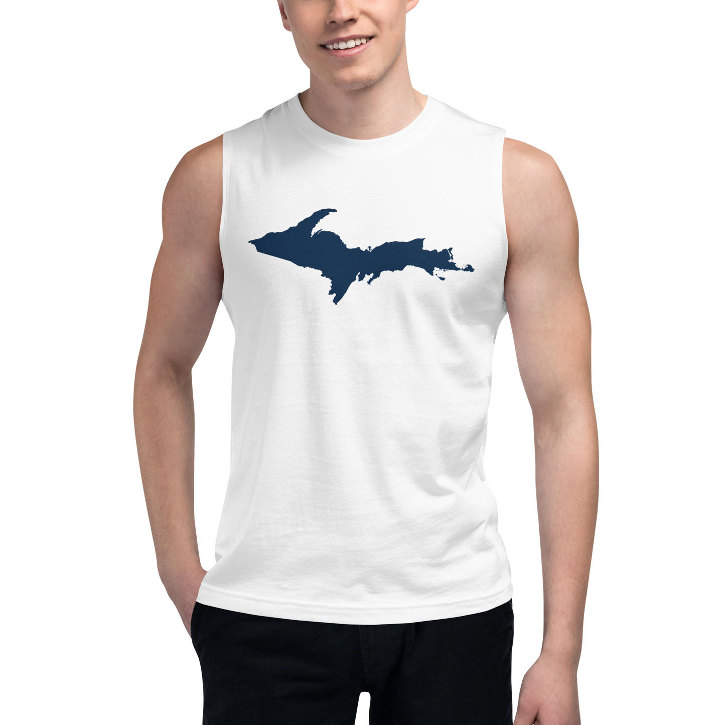 Michigan Upper Peninsula Muscle Shirt (w/ UP Outline)