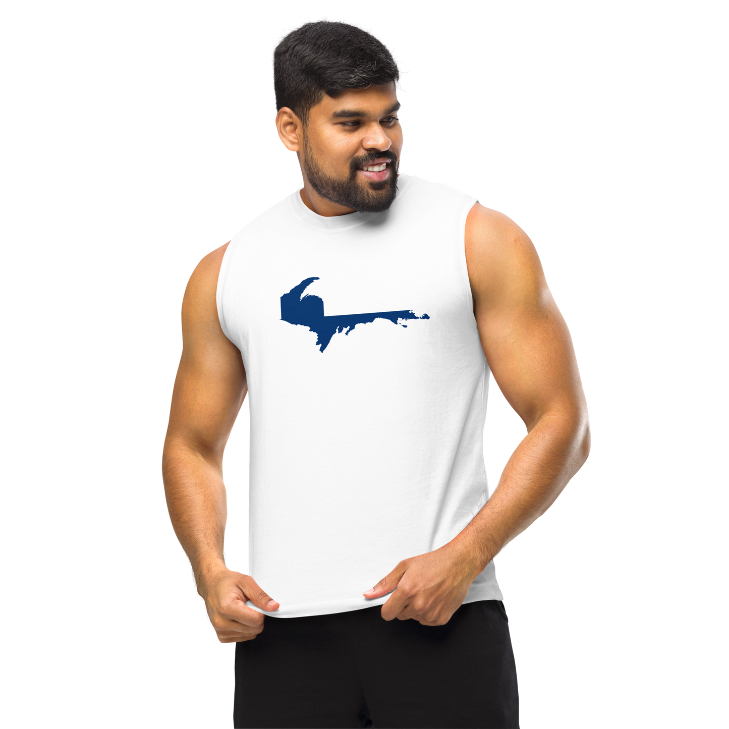 Michigan Upper Peninsula Muscle Shirt (w/ UP Finland Flag)