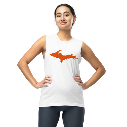 Michigan Upper Peninsula Muscle Shirt (w/ Orange UP Outline)