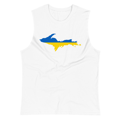 Michigan Upper Peninsula Muscle Shirt (w/ UP Ukraine Flag)