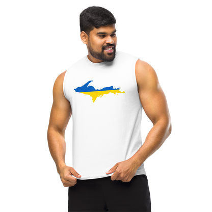 Michigan Upper Peninsula Muscle Shirt (w/ UP Ukraine Flag)