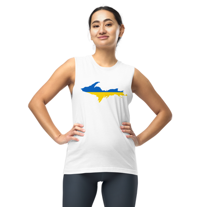 Michigan Upper Peninsula Muscle Shirt (w/ UP Ukraine Flag)