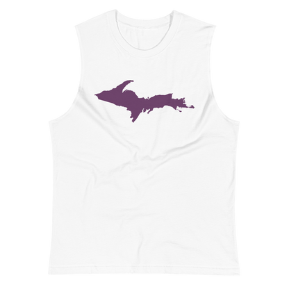 Michigan Upper Peninsula Muscle Shirt (w/ Plum UP Outline)