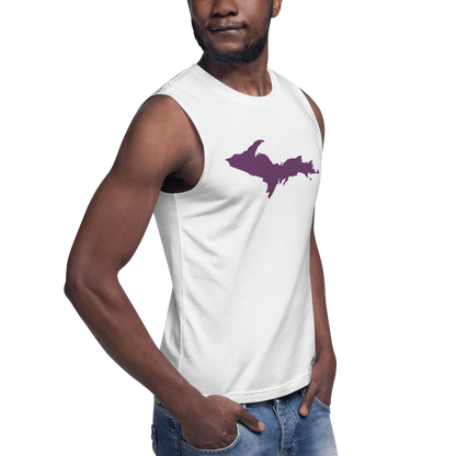 Michigan Upper Peninsula Muscle Shirt (w/ Plum UP Outline)