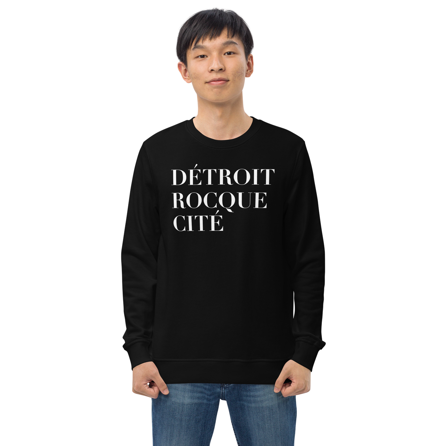 'Détroit Rocque Cité' Sweatshirt | Unisex Organic