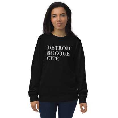 'Détroit Rocque Cité' Sweatshirt | Unisex Organic - Emb.