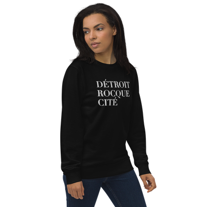 'Détroit Rocque Cité' Sweatshirt | Unisex Organic - Emb.