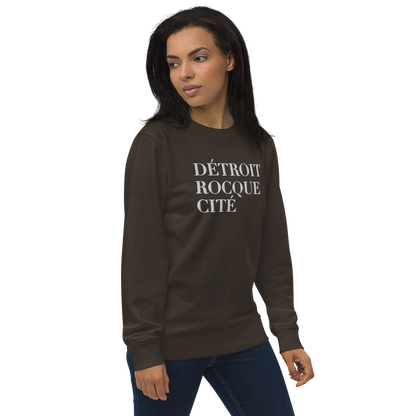 'Détroit Rocque Cité' Sweatshirt | Unisex Organic - Emb.